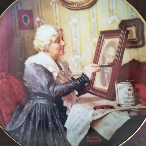 Norman Rockwell Plate - Picture 2 of 4